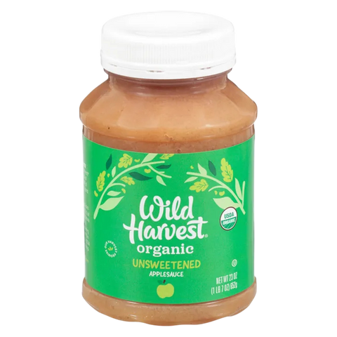 Wild Harvest Organic Unsweetened Apple Sauce, 23oz.