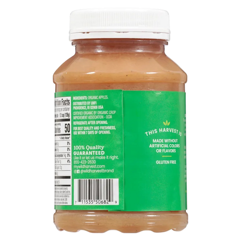 Wild Harvest Organic Unsweetened Apple Sauce, 23oz.