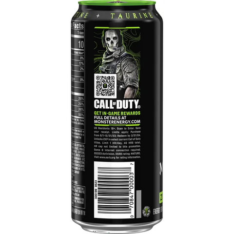 Monster Energy Drink, Zero Sugar, Sugar Free Energy Drink, 16 fl oz, 4 Pack