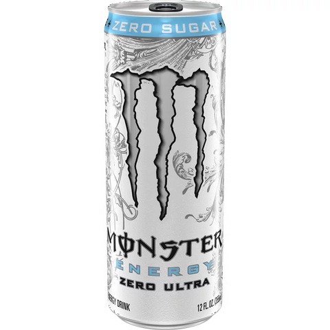 Monster Energy, Zero Ultra, Sugar Free Energy Drink, 12 fl oz, 6 Pack
