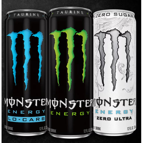 Monster Energy, Zero Ultra, Sugar Free Energy Drink, 12 fl oz, 6 Pack