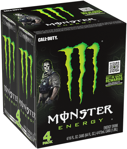 Monster Energy, Original Green, Energy Drink, 16 fl oz, 4 Pack