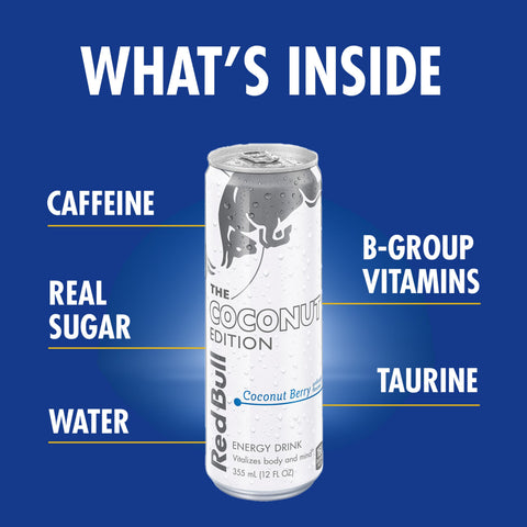 Red Bull Coconut Edition Coconut Berry Energy Drink, 12 fl oz Can