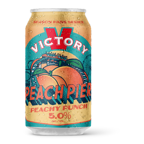 Victory Peach Pier 6pk 12oz Can